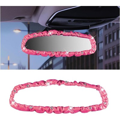TruAIR Bling Rear View Mirror Cover (Pink)