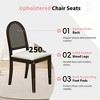 Whisen 6-Piece Dining Table Set with 4 Upholstered Chairs & Bench - 3 of 4