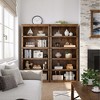 5 Tier Bookcase, Farmhouse Book Shelf with Storage, 67.4 Inch Tall Open Display Bookshelves, Wooden 5 Shelf Bookcase for Living Room - 3 of 4