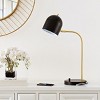 Drina Table Lamp W/ USB Port - 23.5 Inch Height - TBL4017 - Black/Gold - Safavieh - 3 of 4