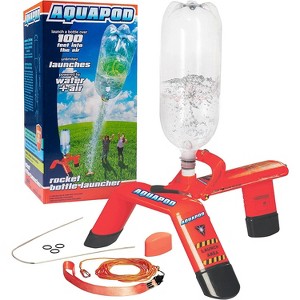 AquaPod Water Bottle Rocket Launcher Science Kit - STEM Toy Launches Soda Bottles Up to 100 ft in Air - 1 of 4