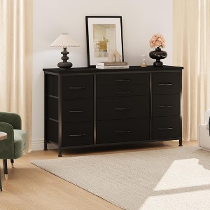 GustoWave TV Console Table for TV up to 55", Modern TV Stand with 10 Drawer & Sockets for Living Room - 1 of 4
