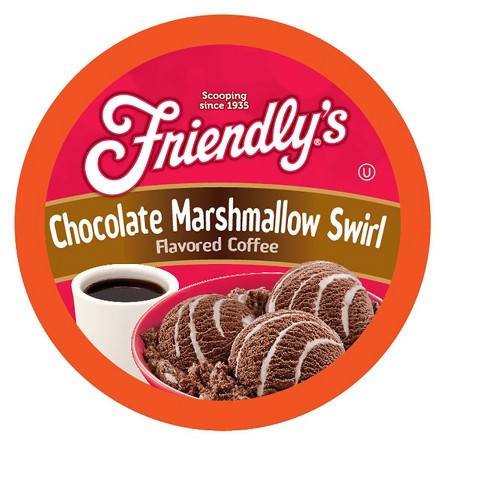 Friendly's Ice Cream Flavored Pods Keurig 2.0,Chocolate Marshmallow Swirl,40Ct - image 1 of 4