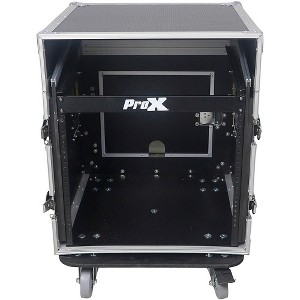 ProX 10U Rack x 10U Top Mixer DJ Combo Flight Case - 1 of 4