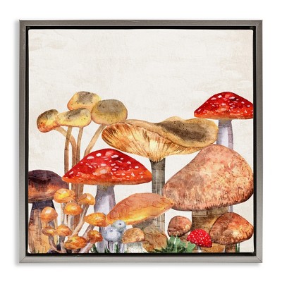 Stupell Industries Rustic Woodland Mushrooms, 18" x 18"