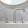 CLIHOME 8 in. Widespread 2-Handle Bathroom Faucet with Valve Water Supply Lines - 3 of 4