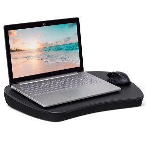 Sofia + Sam Oversized Memory Foam Lap Desk - Matte Black - 1 of 4