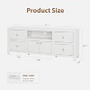 GustoWave Farmhouse TV Stand for 75/80 Inch TVs, 70" Long Entertainment Center with 6 Storage Drawers & Soundbar Shelf - 2 of 4