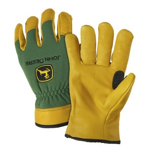 West Chester John Deere Unisex Work Gloves Green/Yellow L 1 pair - 1 of 1