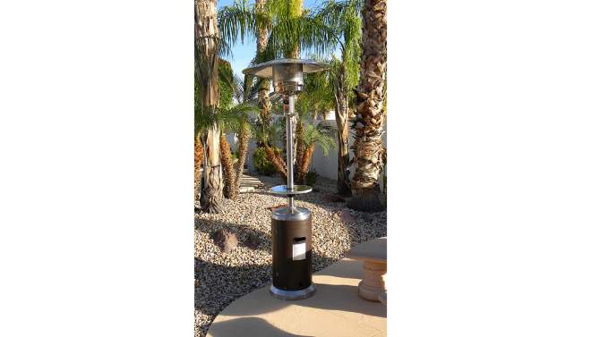 Two-Toned Patio Heater - Stainless Steel/Hammered Bronze - AZ Patio Heaters, 2 of 8, play video