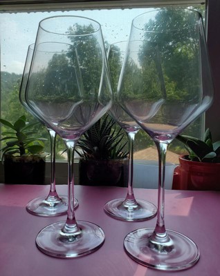 JoyJolt Layla White Wine Glasses, Set of 4 Italian Glasses, 13.5 oz Clear –  Made in Europe in 2023