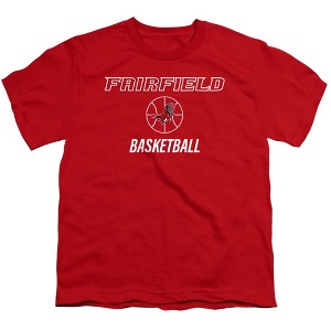 Fairfield University Basketball Hoop Kids T-Shirt For Youth Red - 1 of 4