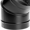 DuraVent DuraBlack 6 Inches Stainless Steel Single Wall Wood Burning Stove 45 Degree Elbow Pipe Connector to Vent Smoke and Exhaust, Black - 3 of 4