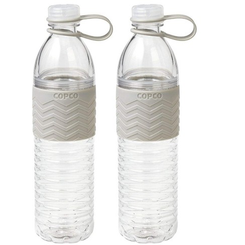 Copco Hydra 2-Pack Water Bottle 16.9 Ounce Non Slip Sleeve BPA Free Tritan  Plastic Reusable - Robins Egg Blue