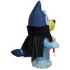 Gemmy Airblown Inflatable Bluey in Vampire Costume Bluey, 3.5 ft Tall, Multicolored - 3 of 4