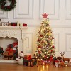 Acekool 4.5ft Snow-Touched Tree - 200 Pre-Lit Warm LEDs with 8 Light Settings - 3 of 4