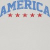 Rerun Island Women's America Red Stars Americana 4Th Of July Short Sleeve Graphic Cotton Baby Tee - Cloud Dancer 2X - 2 of 4