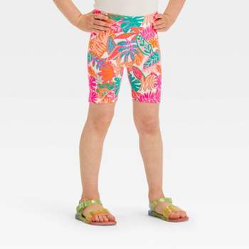 Toddler Girls' Tropic Shorts - Cat & Jack™ White