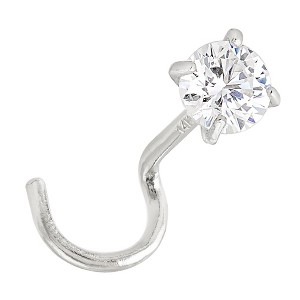 Jewelry Avalanche 1.5mm-3mm CZ Solid 22G 14K Gold Nose Screw Nose Stud - 1 of 3