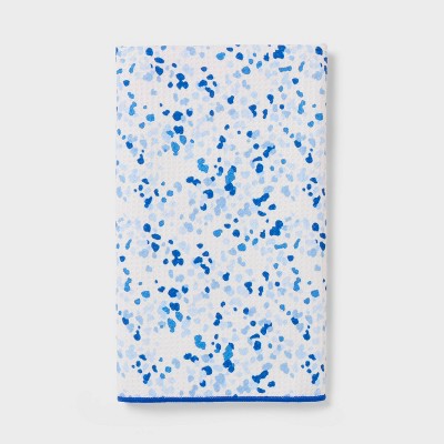 Waffle Splatter Hand Towel Blue - Room Essentials™