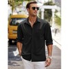 COOFANDY Mens Long Sleeve Button Down Wrinkle Free Untucked Casual Dress Shirt for Men - 4 of 4