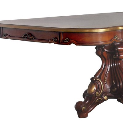 Reclaimed Wood Transitional Extendable Dining Table in Cherry Oak