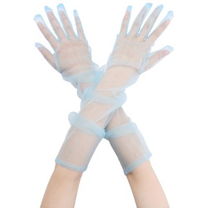 INSPIRE CHIC Women's Tulle Full Finger Mesh Opera Gloves - 1 of 4