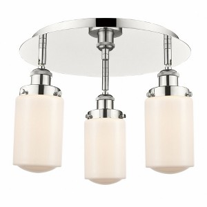Dover - 3 Light Flush Mount In Art Deco Style-10 Inches Tall and 16.25 Inches Wide - 1 of 1