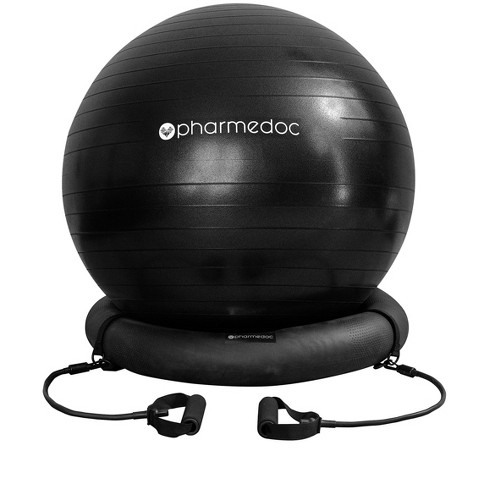 Pharmedoc Yoga Ball Chair - Exercise Ball Chair With Base & Bands For ...