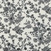 No. 918 1pc 54"x14" Elara Floral Print Semi-Sheer Rod Pocket Kitchen Curtain Valance Black - 3 of 4