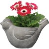 Classic Home and Garden Cement Buddies Indoor/Outdoor Planter with Drainage Hole, Bird - 2 of 4