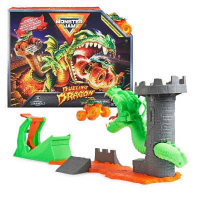  Hot Wheels Dragon Blast Play Set with Launcher for