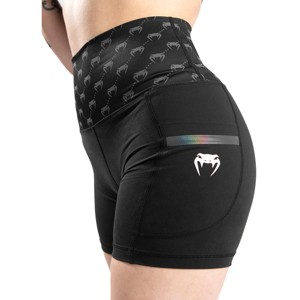 Venum Women's Monogram Compression Shorts - Black/Pink/Gold - 1 of 2