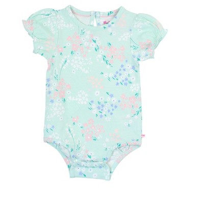 RuffleButts Baby/Toddler Girls Knit Puff Short Sleeve Bodysuit