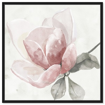 Art Remedy Faded Blush Rose Floral Fine Wall Art Framed