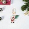Unique Bargains Christmas Keychain Lobster Clasp Zinc Alloy Multicolored 2.17" 1 Pc - 4 of 4
