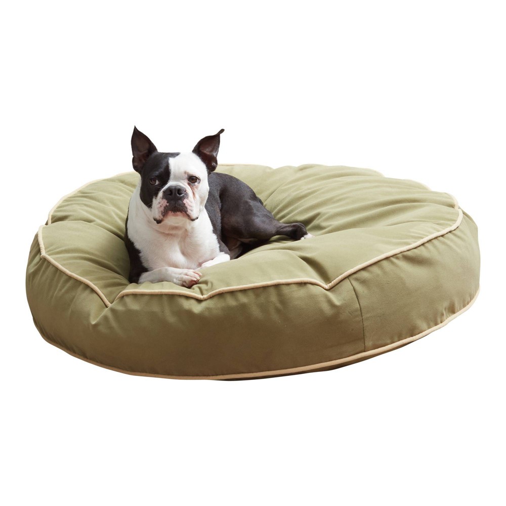 Kensington Garden Scout Deluxe Round Dog Mat Bed - Moss Green M