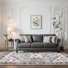 Washable Rug - Low Pile Ultra-Thin Soft Carpet with Non-Slip Backing, Non-Shedding Accent Rug for Living Room, Bedroom, Entryway - 3 of 4