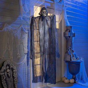 Sunstar Reaper Hanging Halloween Decoration - 60 in - Black - 1 of 1
