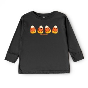 SmileyWorld Candy Corn Smiles - Toddler Long Sleeve Graphic Tee and Youth Long Sleeve Graphic T-Shirt - 1 of 4