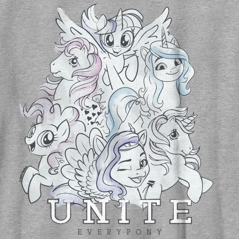 Boy's My Little Pony: Friendship is Magic Generations Unite Everypony Group Portrait T-Shirt, 2 of 6
