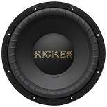 Kicker 50GOLD124 - Kicker 50th Anniversary 12" Comp Gold Subwoofer, Dual Voice Coil, 4-Ohm, 500-Watt RMS