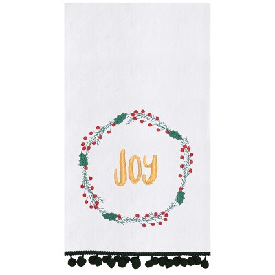 C&F Home Joy - Holly Ring Flour Sack Cotton Kitchen Towel