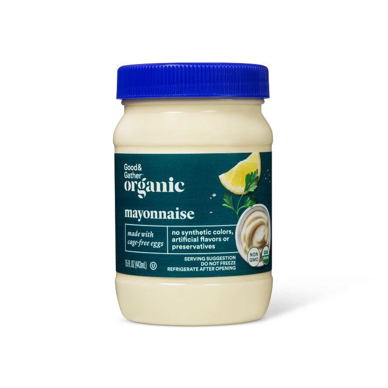 Organic Mayo - 15 fl oz - Good &#38; Gather&#8482;, 1 of 7