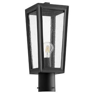 Quorum Lighting Bravo Outdoor Hanging Pendant, 1 Light, 4 Blades, Noir Finish - 1 of 1