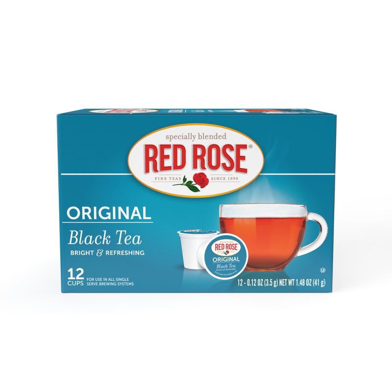 Red Rose Original Full Flavored Black Tea Strong Black Tea with 12 Individually Single Serve K-Cups (Pack of 6), 3 of 6