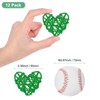 Unique Bargains Heart Shaped Wicker Rattan Decorative DIY Crafts Balls 2.4 Inch 12 Pcs - 2 of 4