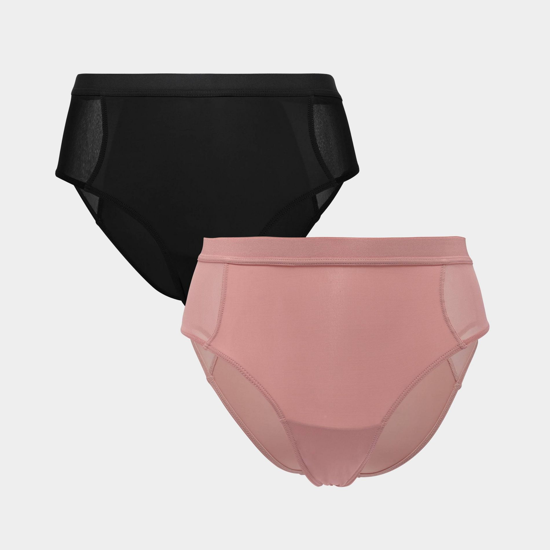 Parade Women's 2pk High Rise Briefs - Eightball/Hot Honey M: Recycled Nylon, Spandex, Cotton Gusset