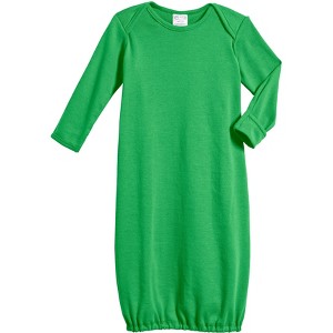 City Threads USA-Made Organic Cotton Super-Soft Baby Rib Gown - 1 of 4