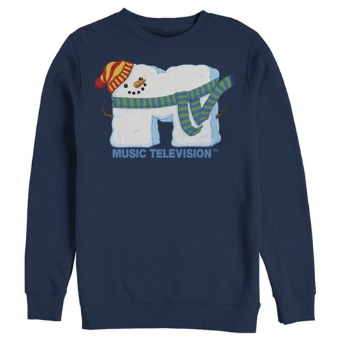 Men's MTV Christmas Snowman Logo Sweatshirt - image 1 of 3